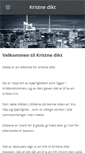 Mobile Screenshot of kristnedikt.com
